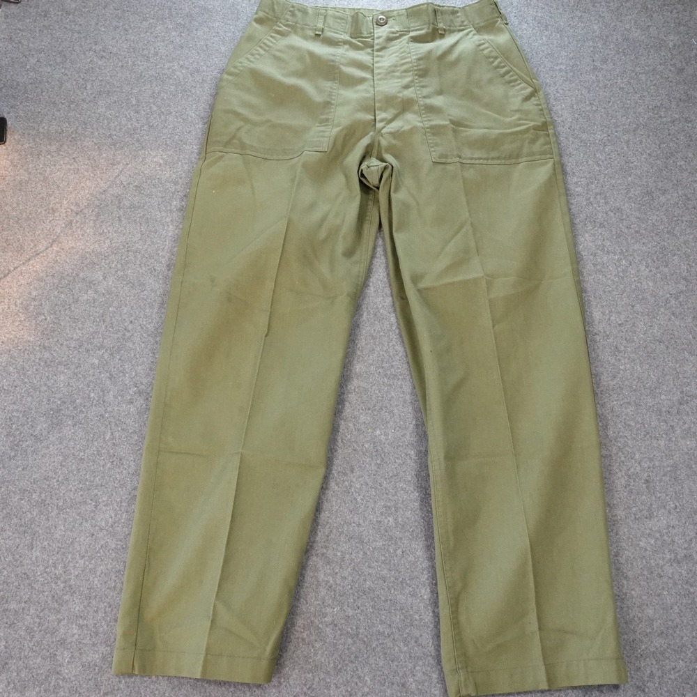 Vintage US Military OG-507 Fatigue Pants Olive Drab Baker Trousers 32x30 Talon